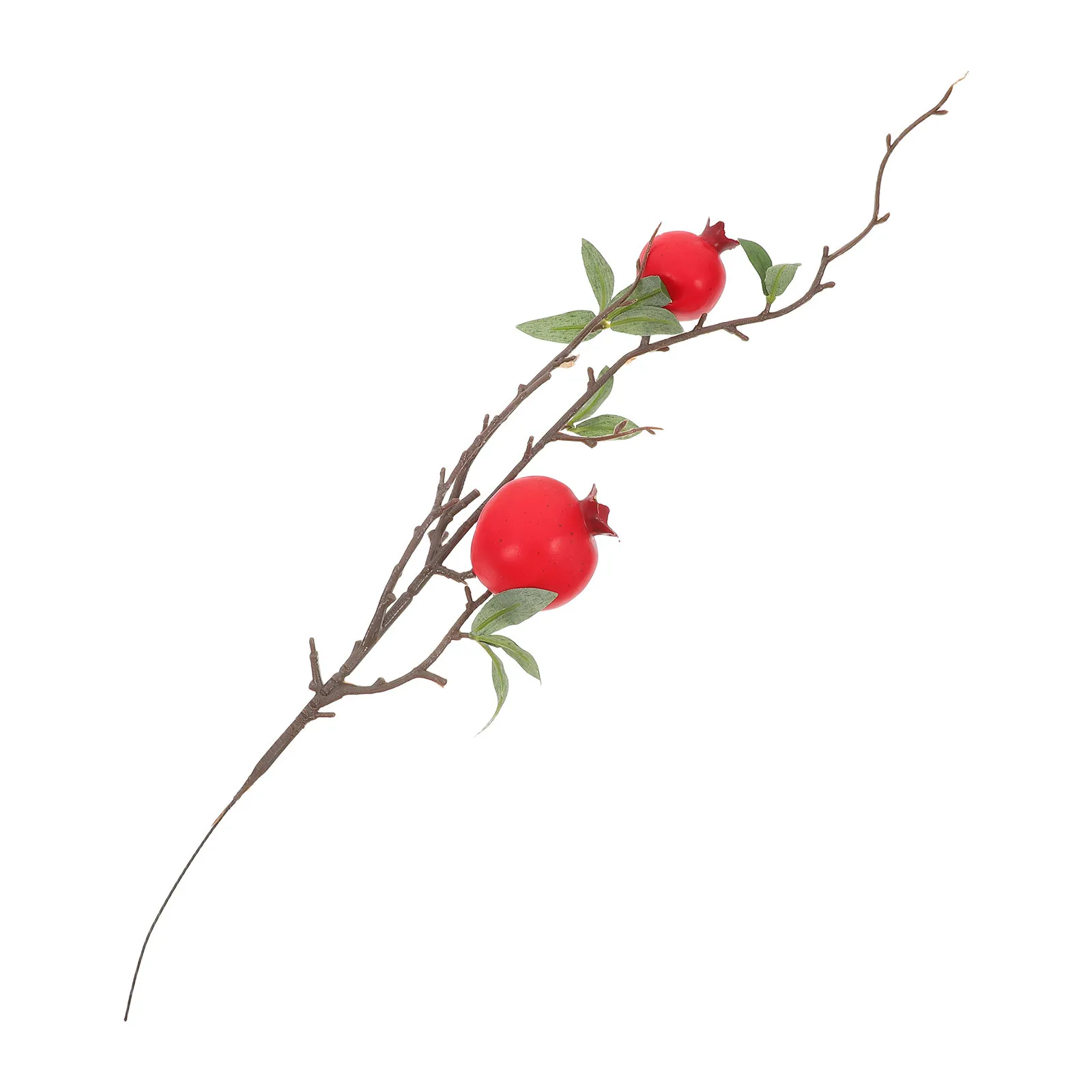 

Artificial Pomegranate Branch Realistic Faux Pomegranate Stem Home Decor Flower Arrangement Vase Filler Decorative Accessories