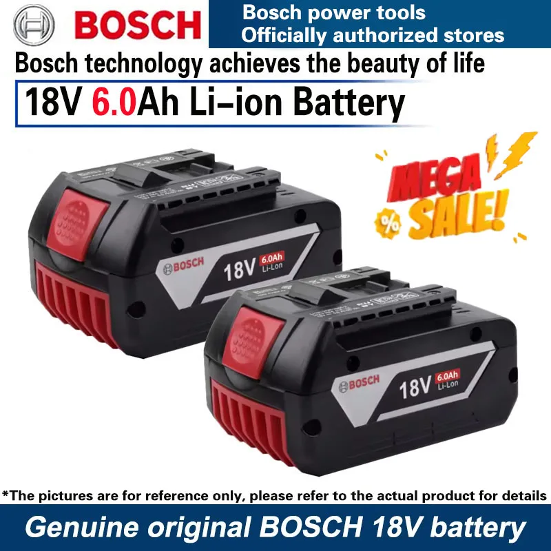 

Original100% BOSCH 18V 5.0Ah/6.0Ah battery, rechargeable battery, BOSCH battery 18V Existing tool rechargeable battery