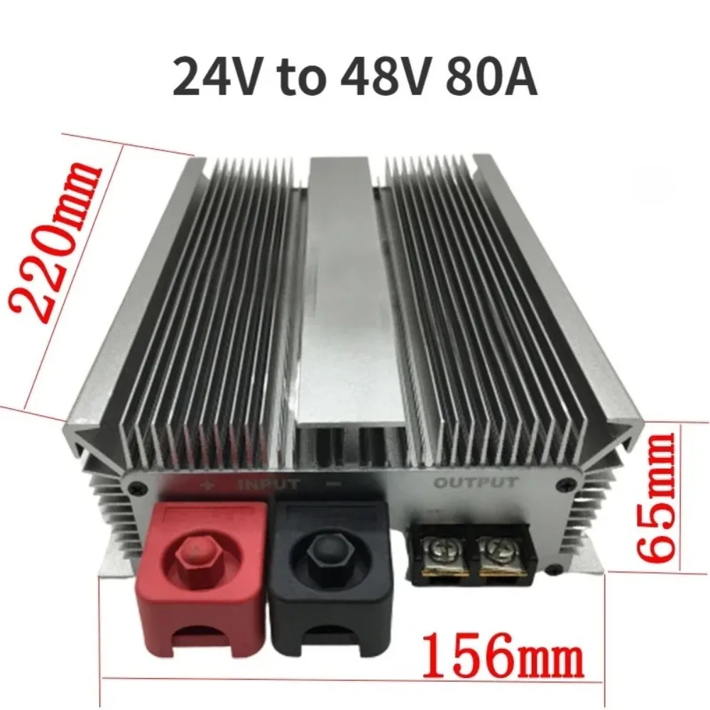 24V to 48V 40A 50A 60A 80A Step-up DC DC Power Converter stabilizer Boost 18V-36V Voltage Regulator Waterproof Module Cars Buses - Image 6