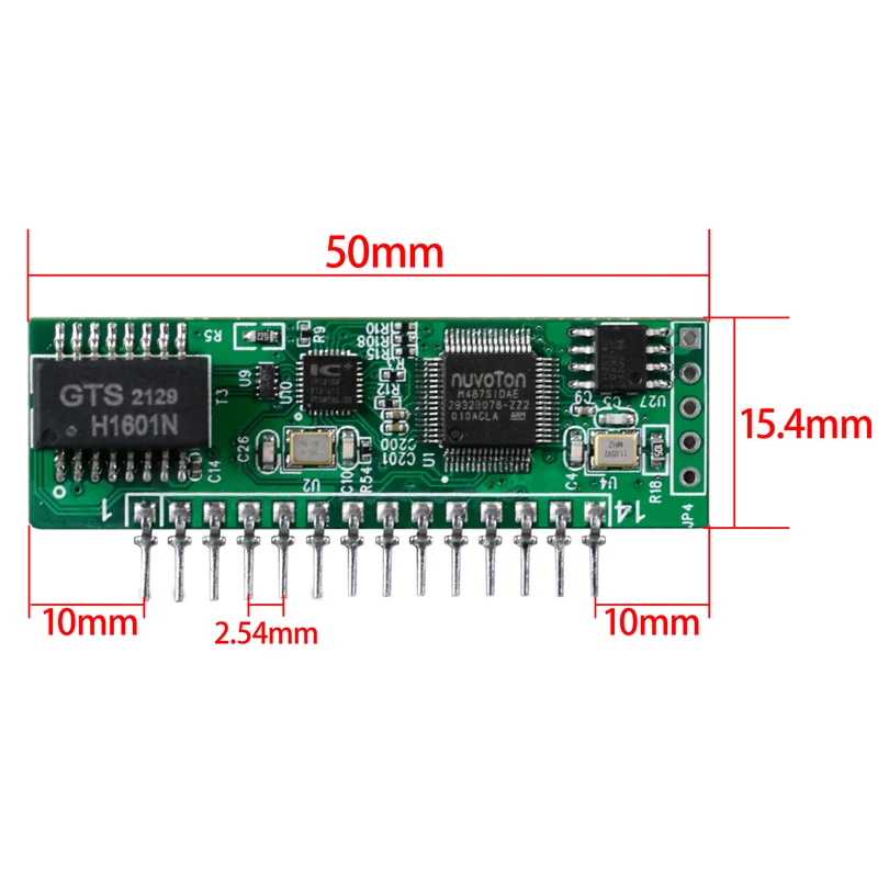 Módulo conversor de 1 porta TTL para Ethernet Módulo serial para Ethernet