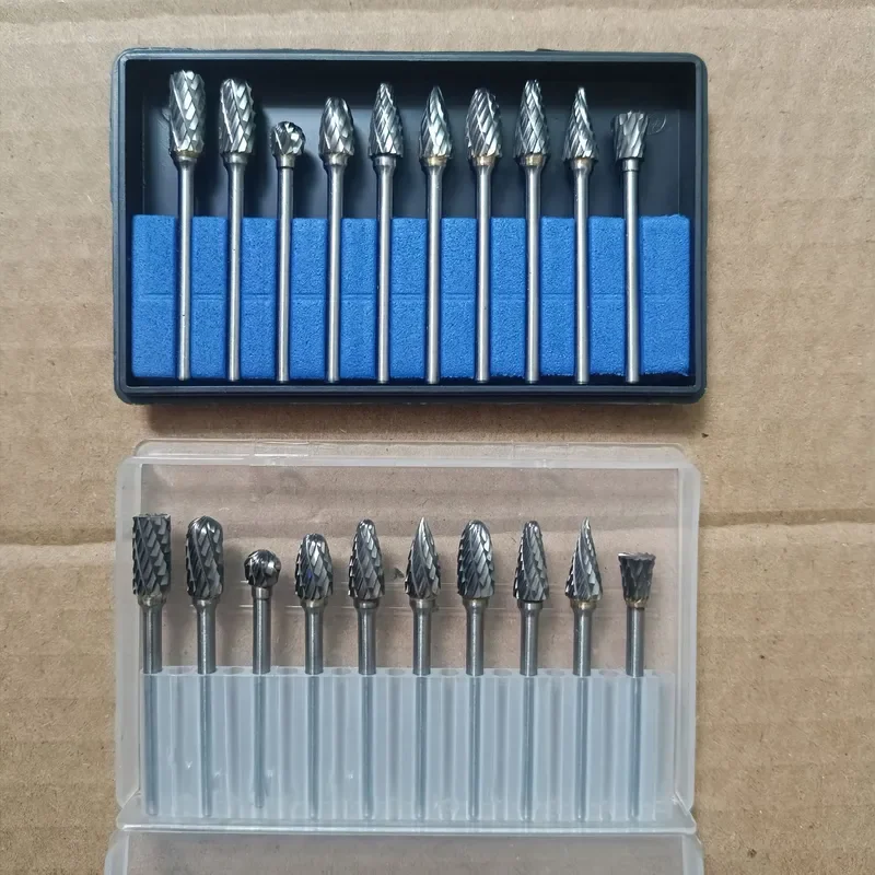 for Carbide Tungsten Steel Grinding Head Rotary File Carving Knife Drill Bit Root Carving Set Hardware Tools