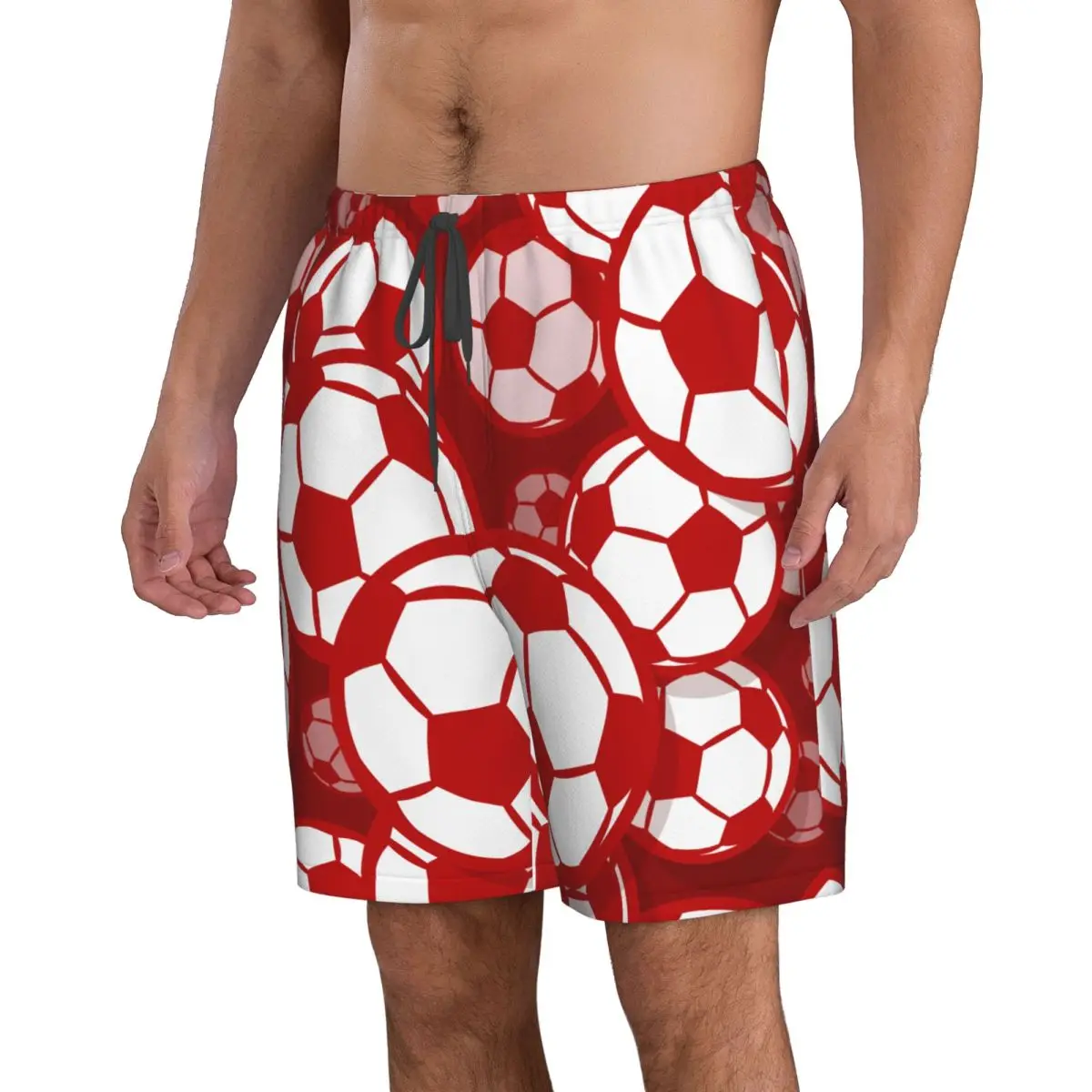 Quick Dry Swimming Shorts Football Soccer Ball Swimwear Man Swimsuit Swim Trunks
