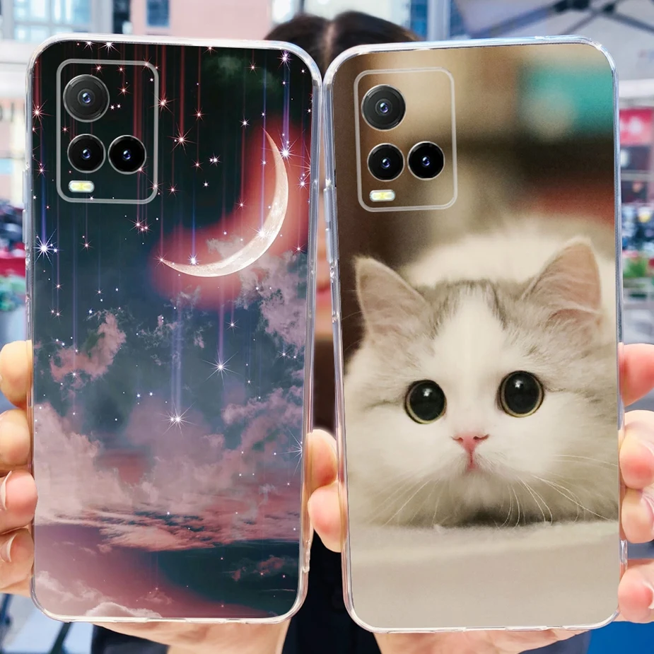 For Vivo Y33s 4G Case Vivo Y21 Y21s V2110 V2111 Cute Painted Cover Soft Silicone Phone Case For Vivo Y21s VivoY21 Y33s 4G Bumper