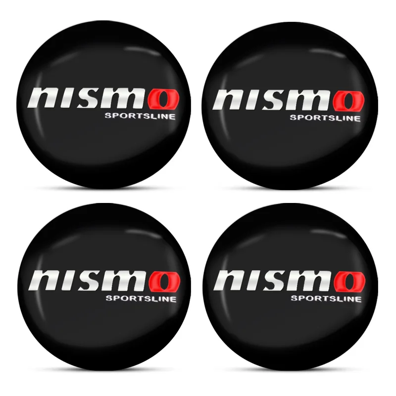 4Pcs 56/60mm Hub Caps Car Wheel Center badge Caps car accessories For Nismo Nissans Tiida Teana Skyline Juke Almera Qashqai