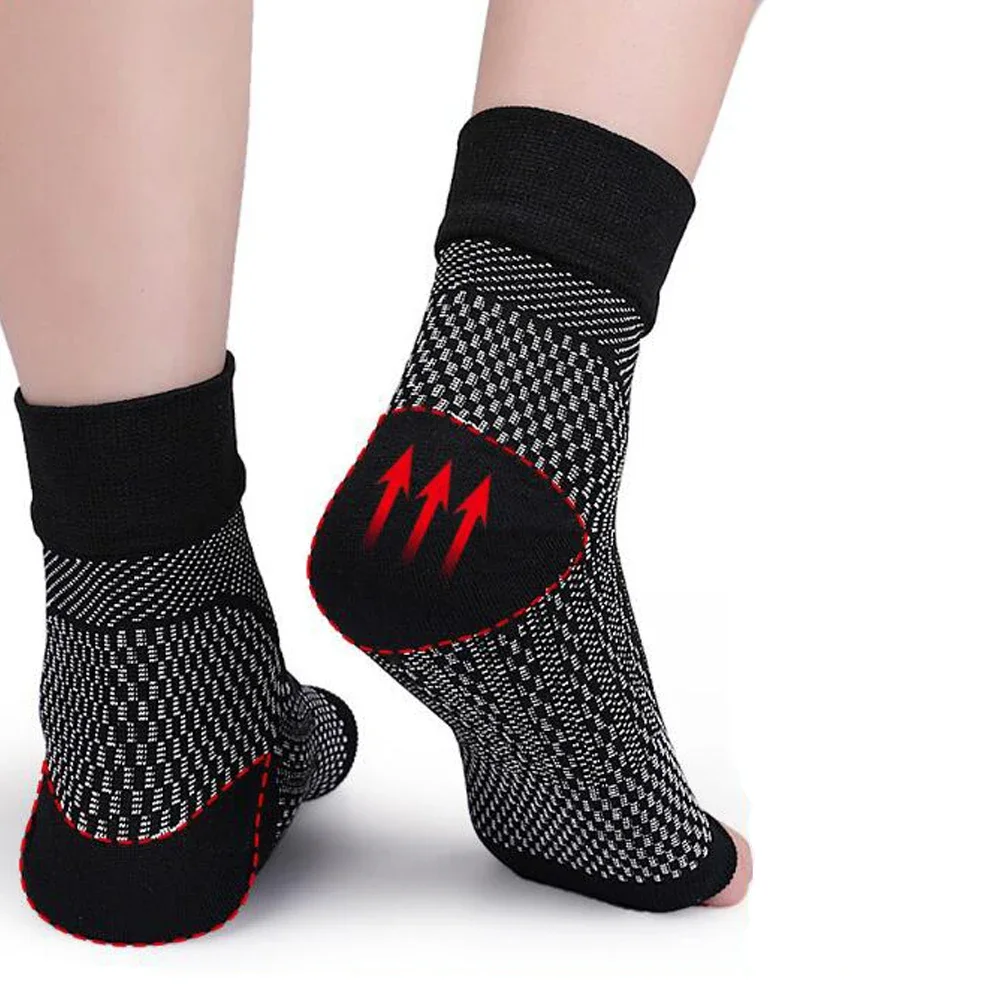 2Pcs Plantar Fasciitis Relief Socks for Women Men - Best Compression Sleeves for All Day Wear, Foot/Arch Support for Pain Relief