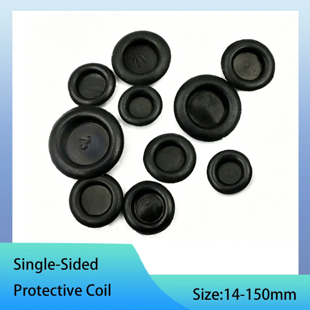 1-20Pcs Rubber Protective Coil Seal Environmental Protection Insulation Threading Sleeve With Card Slot Over Wire Guard Loop For