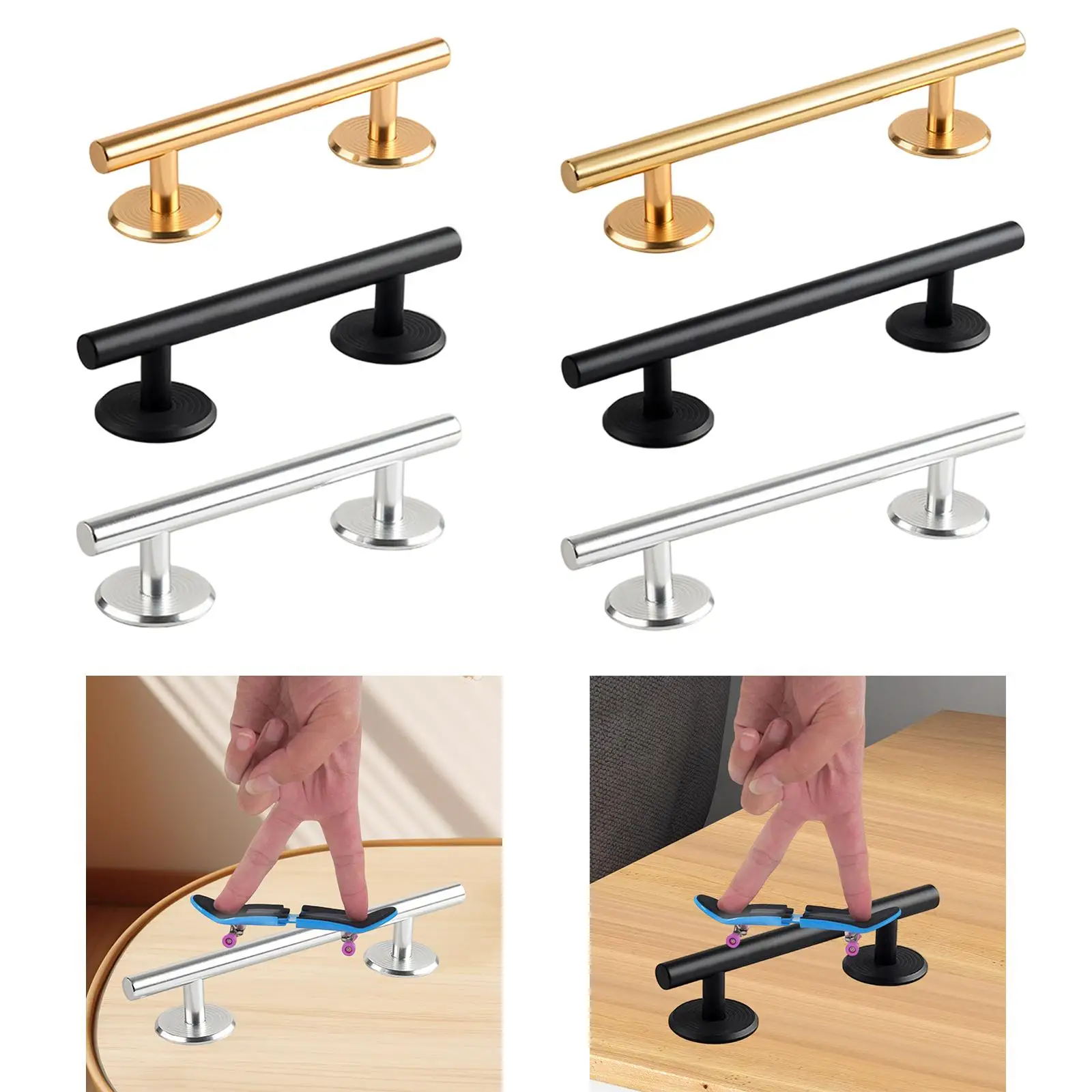 Fingerboards Round Rails Novelty Accessories Obstacle Rail Finger Mini Skateboard Rail