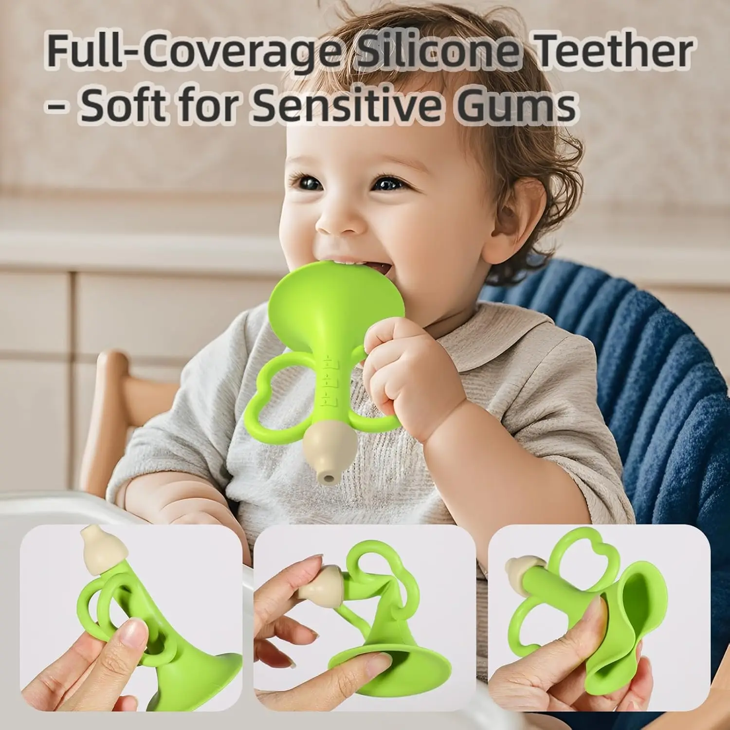 ของเล่นดนตรีเด็ก ของเล่นเสริมพัฒนาการเด็กเล็กตามแนวมอนเตสซอรี่ เครื่องดนตรีหลากสีสัน เกมดนตรีสำหรับเด็ก ทรัมเป็ต สีสุ่ม น่ารัก