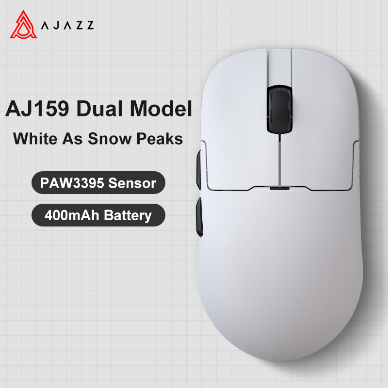 AJAZZ AJ159 Bluetooth Mouse 2.4G wireless Three-ModeMouse,Magnetic Fast Charging,RGB Lighting Effects,Gaming and Office