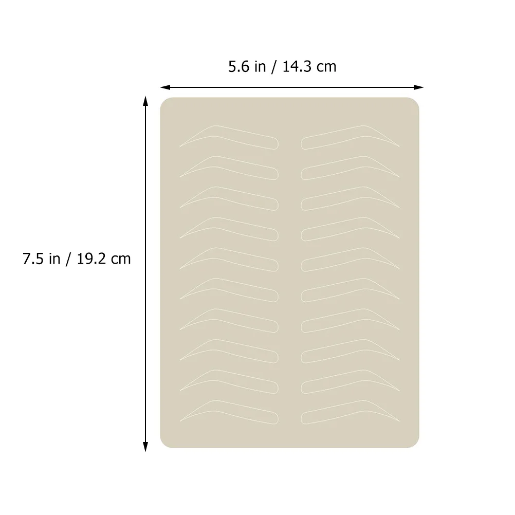 8 قطع Microblading الحاجب ممارسة الجلد الوشم أدوات التدريب مرنة المطاط الجلد لتظليل الخطوط العريضة الفن