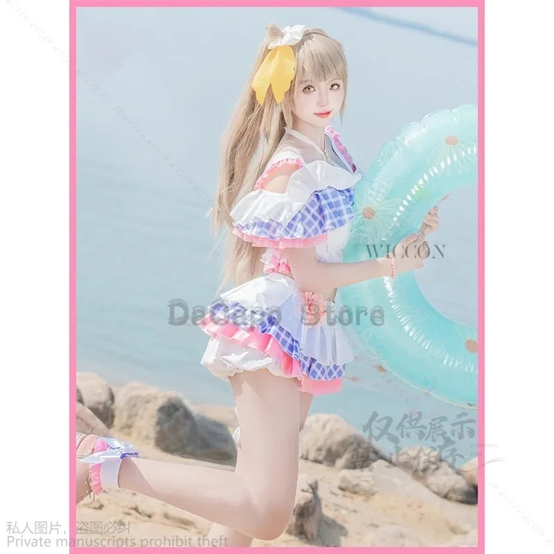 2025 22 شخصيات Love Live Days μ Kousaka Honoka Minami Kotori Sonoda Umi Ayase Eli ملابس السباحة أزياء الرسوم المتحركة التأثيرية