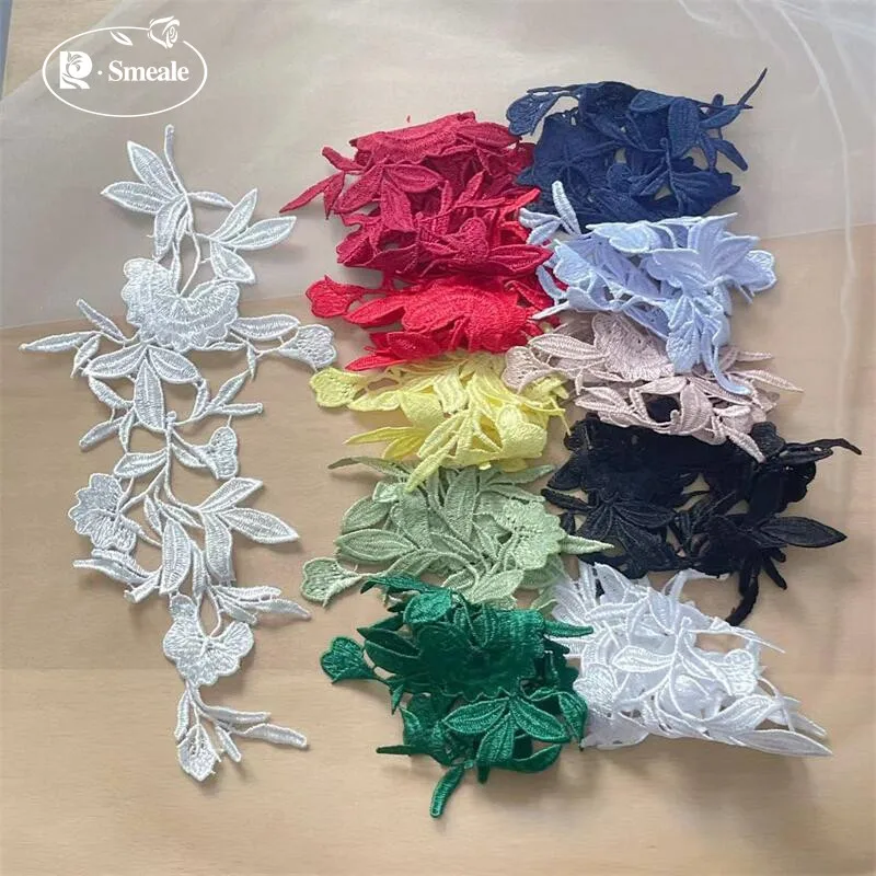 10-20 Stück. Spitze verspiegelte Blumen. Hochzeitskleid. Kinderkleidung Applikation. Handgefertigte DIY Spitzenkleidung Nähzubehör RS 252131