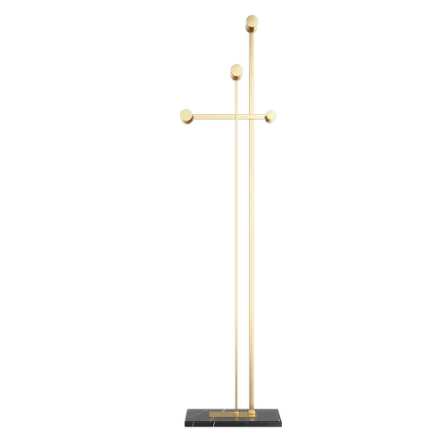 Coat rack, bedroom, floor to ceiling, light luxury metal interior, movable