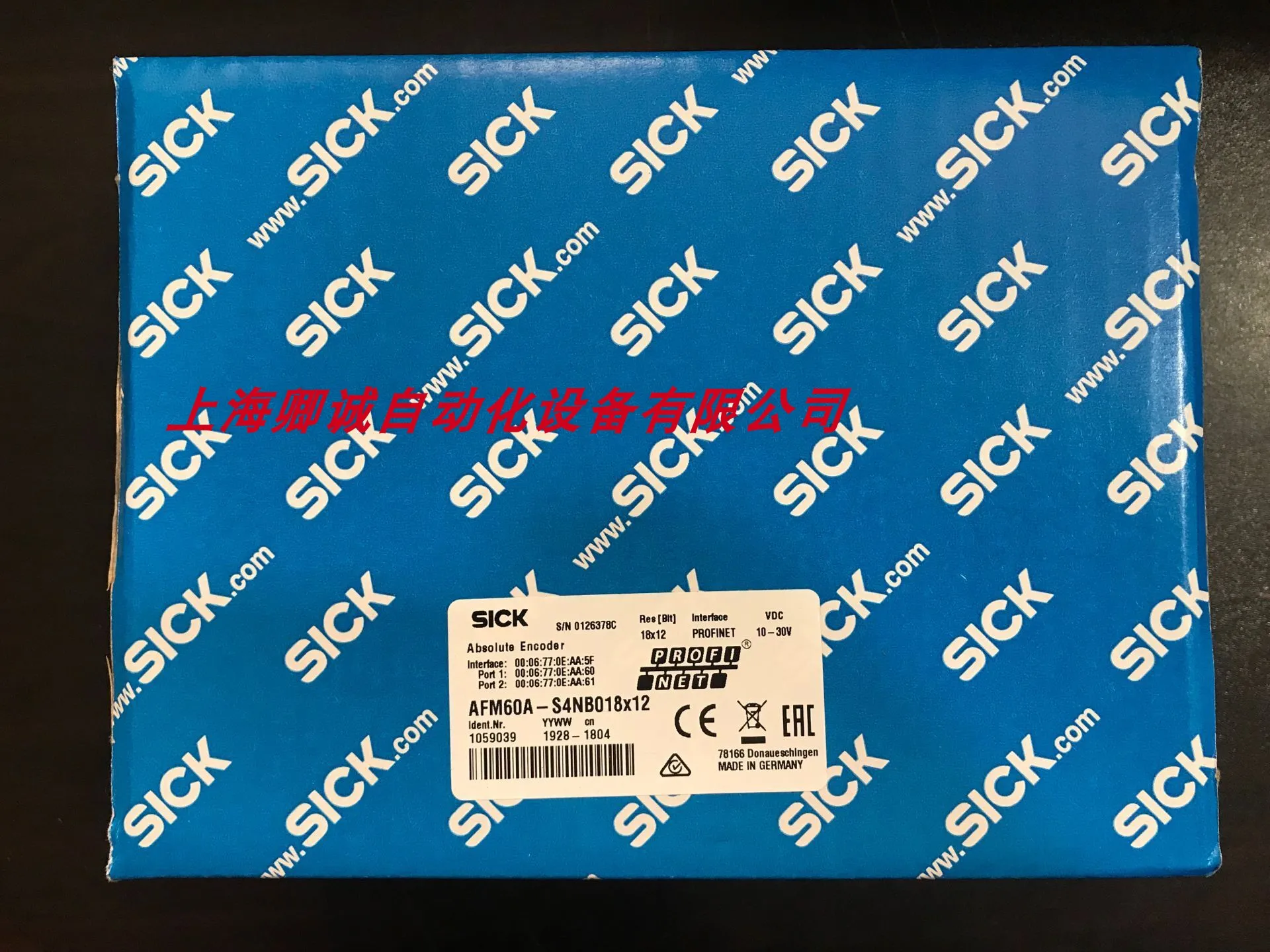 1037510 AFM60A-S4PK262144 Absolute Encoder Germany SICK Full Range Supply