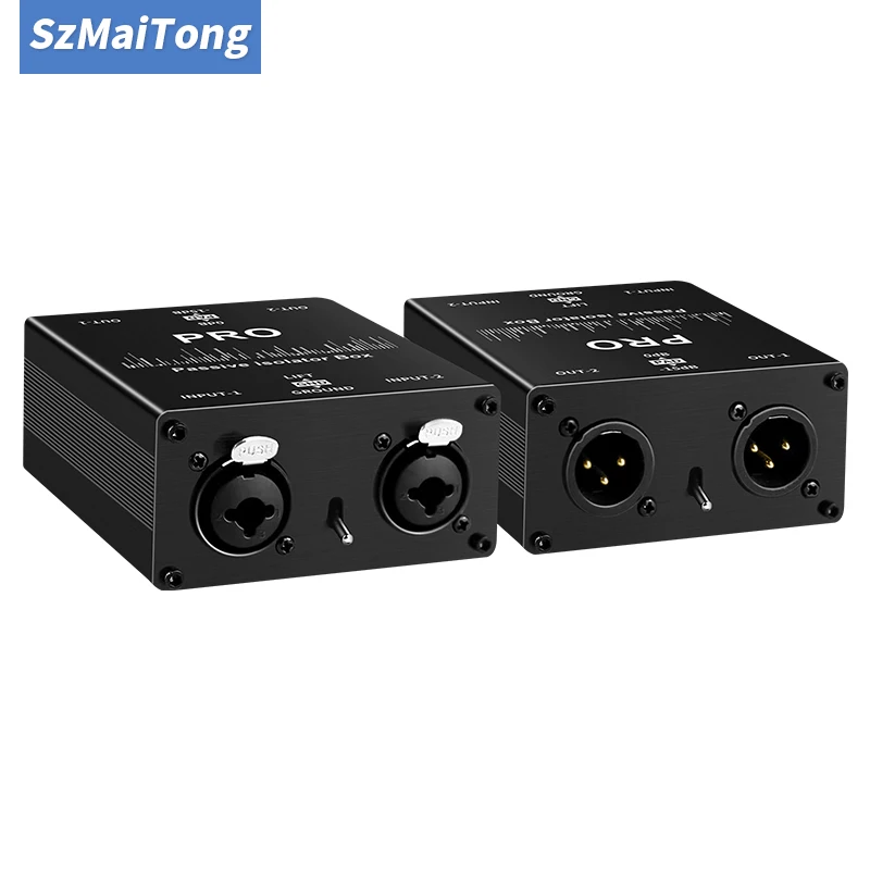 Audio-Isolator, Audio-Strom-Eliminator, XLR 6,5, Permalloy-Isolator, Mixer, Live-Übertragung, Mixer, Mikrofon, Common Ground Filte