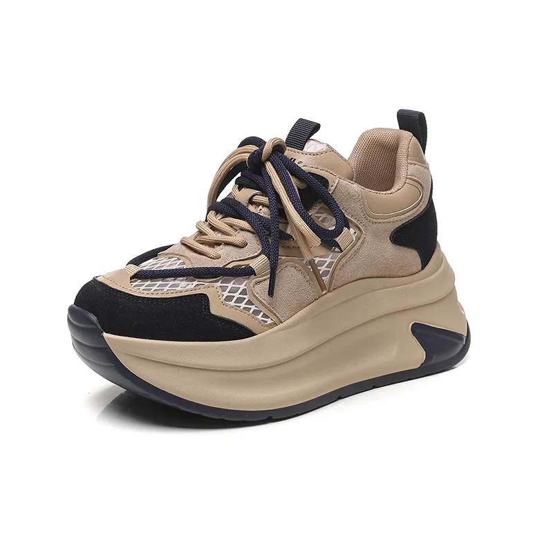 

New Style Women's Increase Height Sporty Dad Shoes Fall Collection Versatile Comfortable Breathable Lightweight Slip Resistant