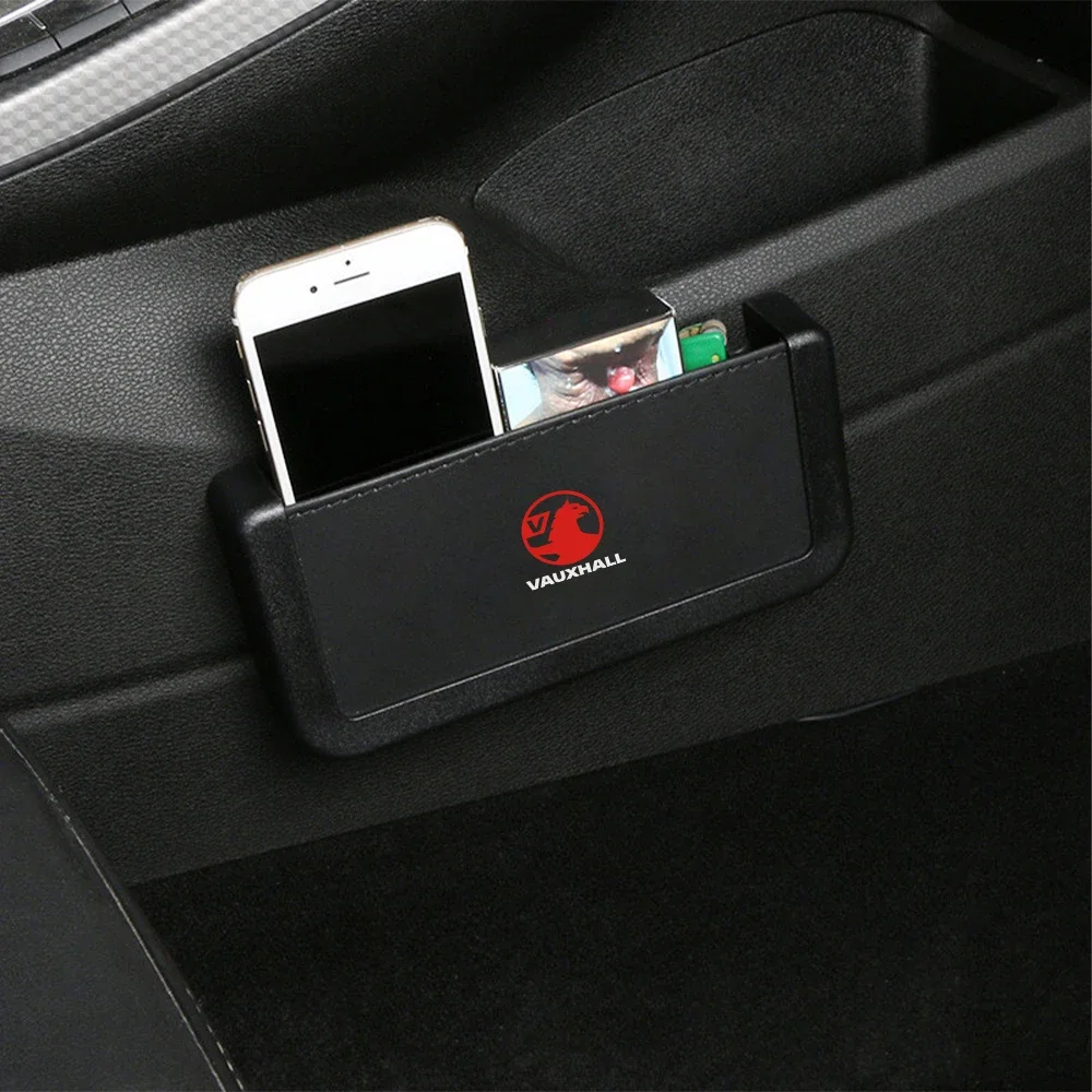 Für opel vauxhall astra j k cross land x grandland abzeichen b pu leder autos itz seite hängende aufbewahrung sbox auto zubehör