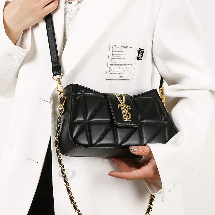 

‌ Элегантная сумка подмышками с ремешком-цепочкой 2025 года, дизайнерская сумка через плечо для женщин, модная уникальная шикарная сумка в стиле бохо