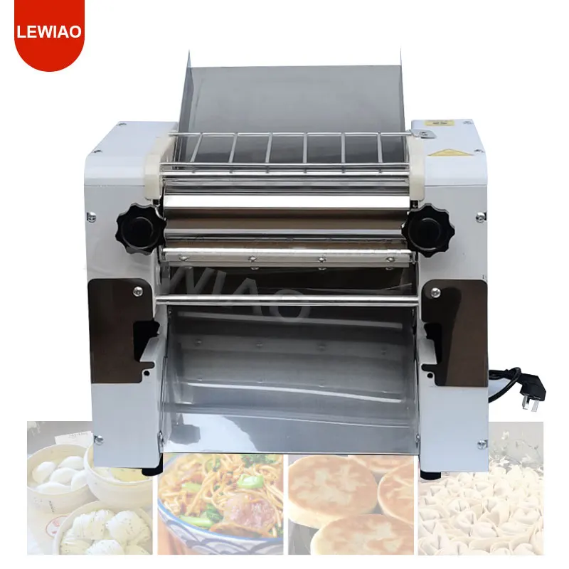 Professional ก๋วยเตี๋ยวพาสต้าเครื่องตัดไฟ Dumpling เกี๊ยว Maker ตารางด้านบนเครื่องรีดแป้งแบบสายพาน