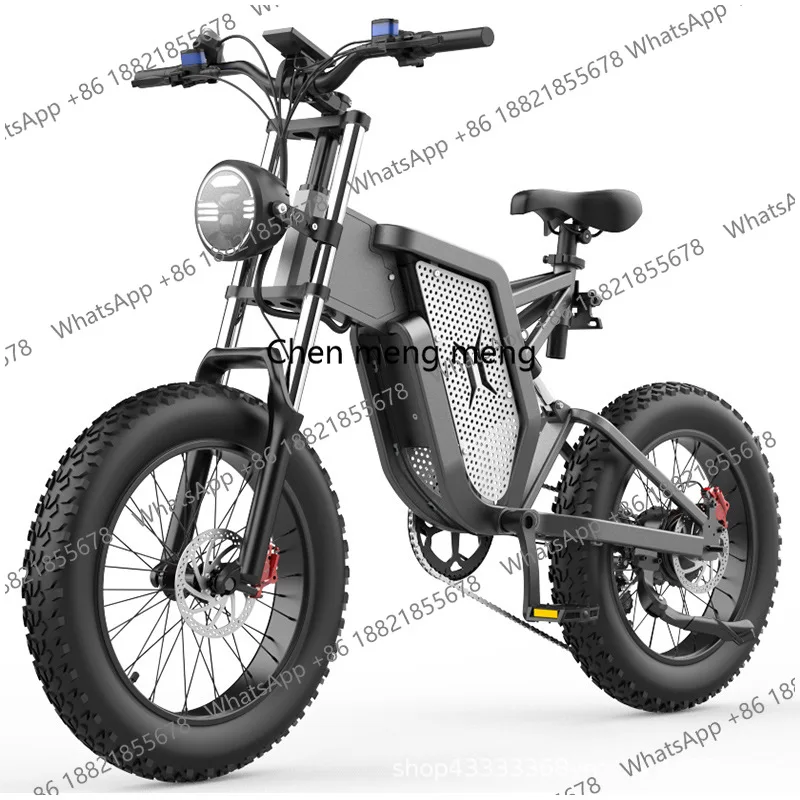 X20 Electric Bicycle Long Endurance Off-Road Vehicle 20 Inch Mountain Electric Scooter 48v Lithium Bat