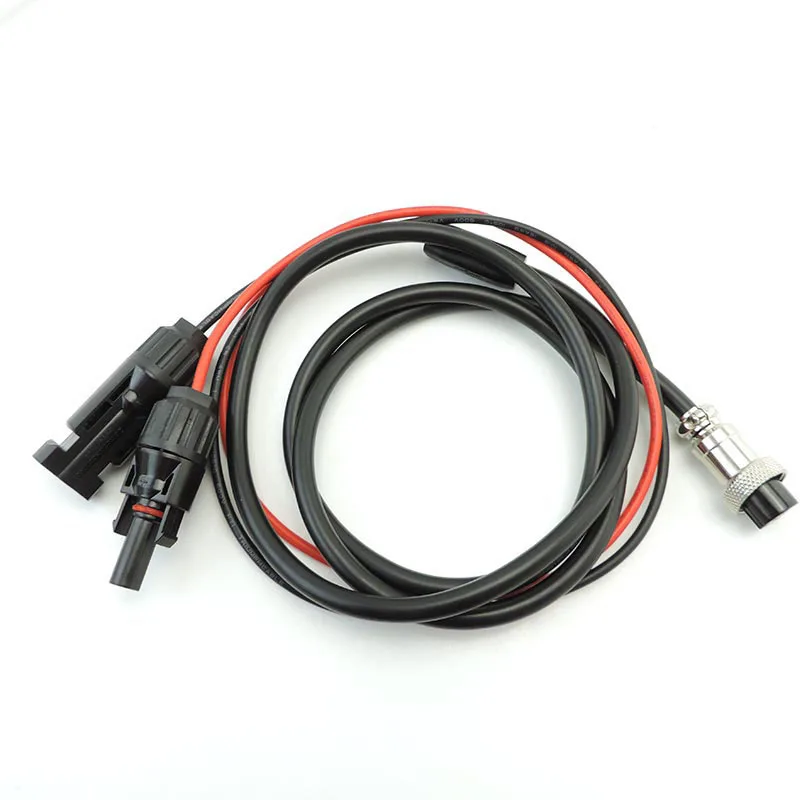 1M DC GX16 2Pin Female Air Plug Cable to Solar Panel Power Connector Adapter Wire male female for car battery Plug 12V 48V t1