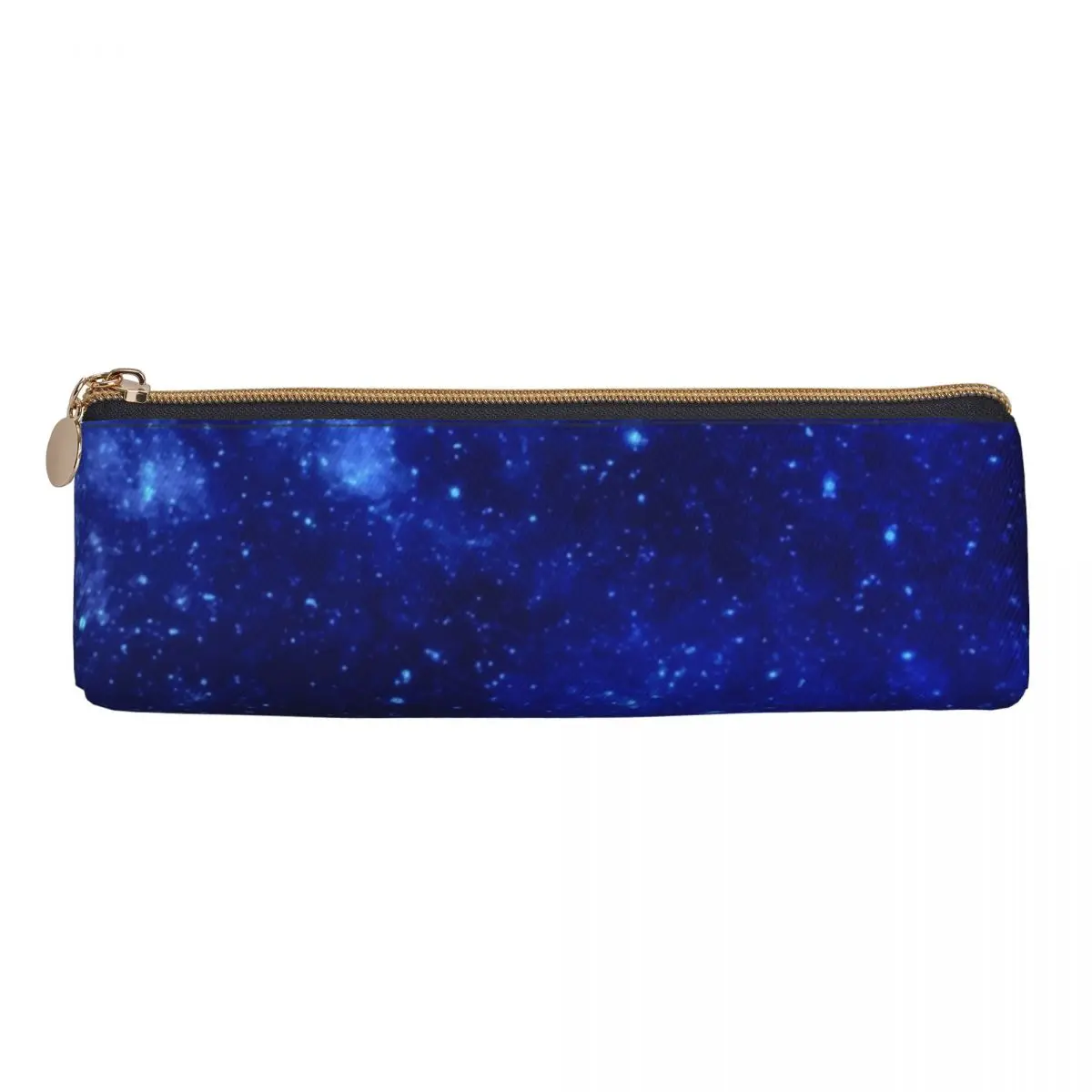 Blue Galaxy Sky Pencil Case Astronomy Print PU Leather Pencil Box Boy Girl Kawaii Large School Pencil Cases Supplies