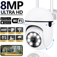 8MP Wireless Security Surveillance Camera Wifi IP Outdoor 4X Zoom Cameras Smart Home CCTV AI Human Tracking Two-way Audio HD Cam