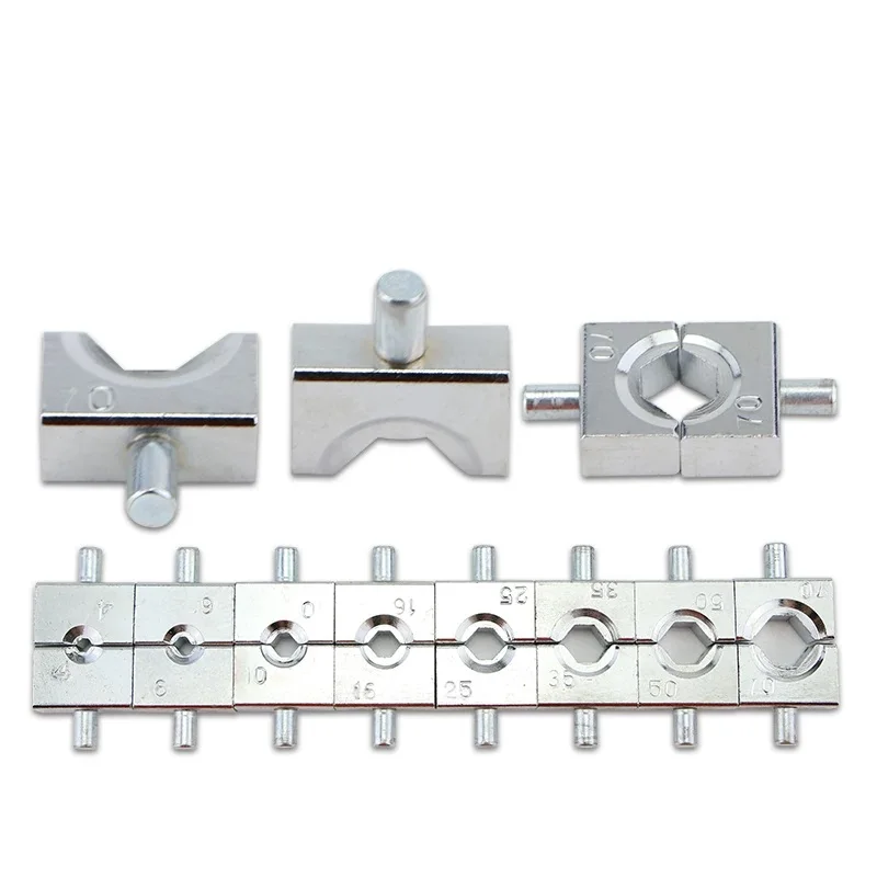 1Pair YQK-70 Hydraulic Clamp Die Copper And Aluminum Terminal Crimping Tool Die Hexagonal