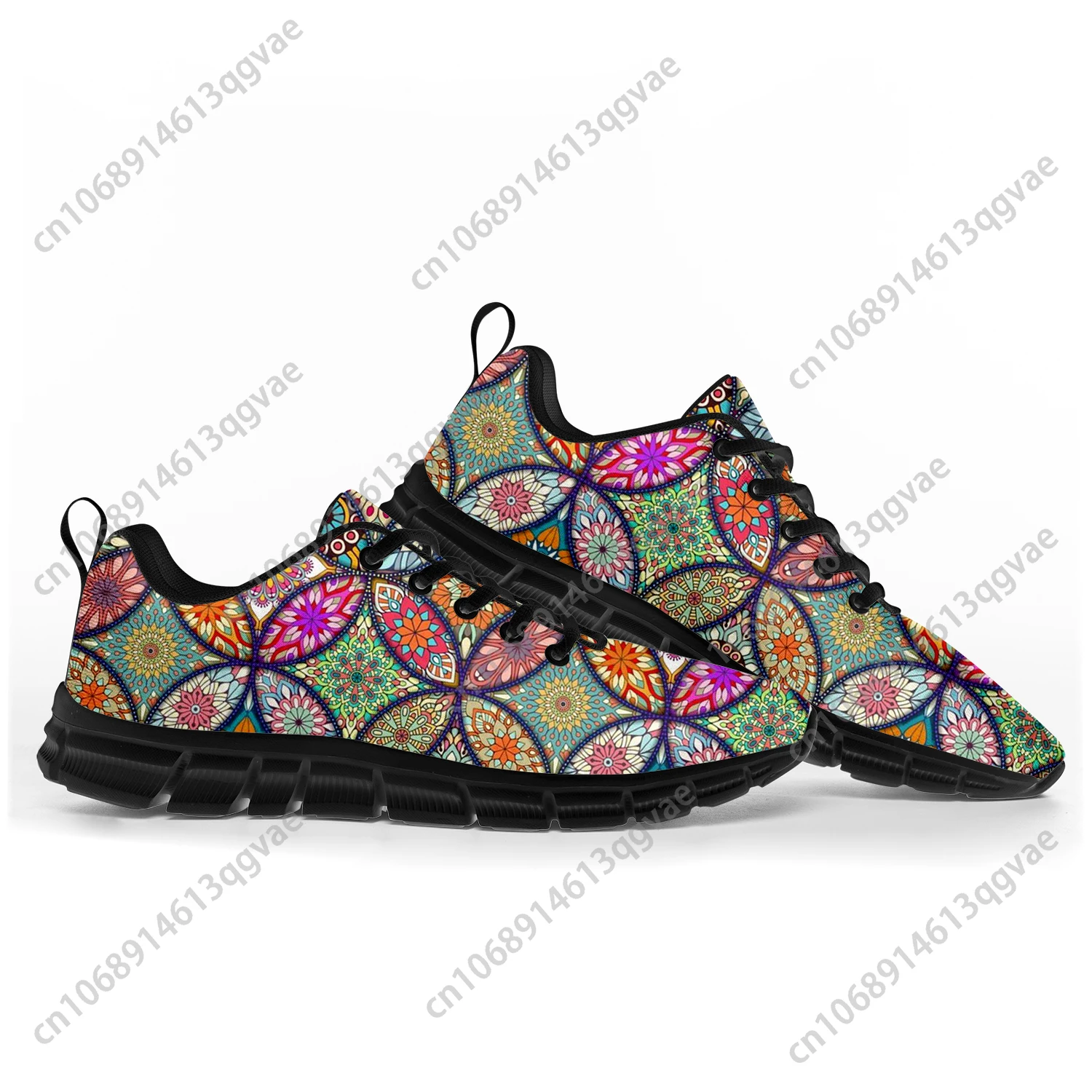 Bohemia Mandala Geometric Sports Shoes Mens Womens Teenager Kids Children Custom Sneakers Tailor-Made Shoe High Quality Couple