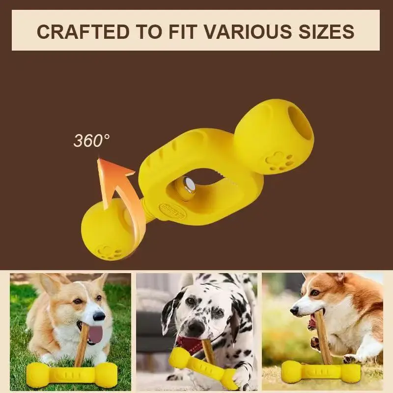 Dog Tooth Grinding Stick Food Grade Cleaning Massager Rubber Tooth Brush Chewing Toy Teeth Cleaning