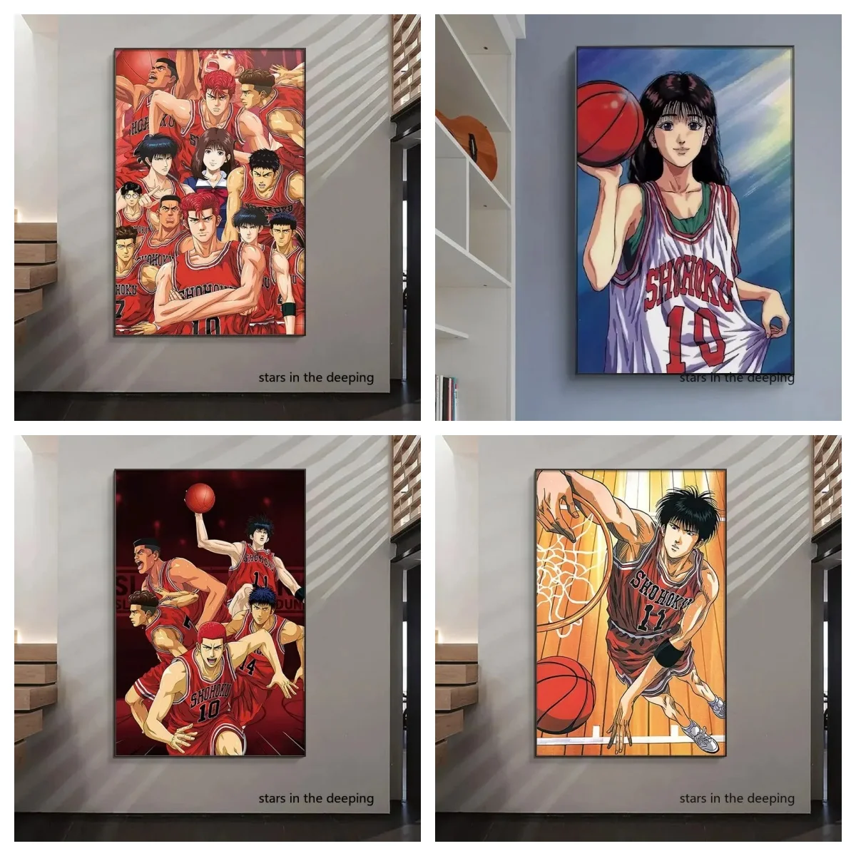 Slam Dunk Anime Canvas Art Poster - Classic Manga Wall Print for Home Decor