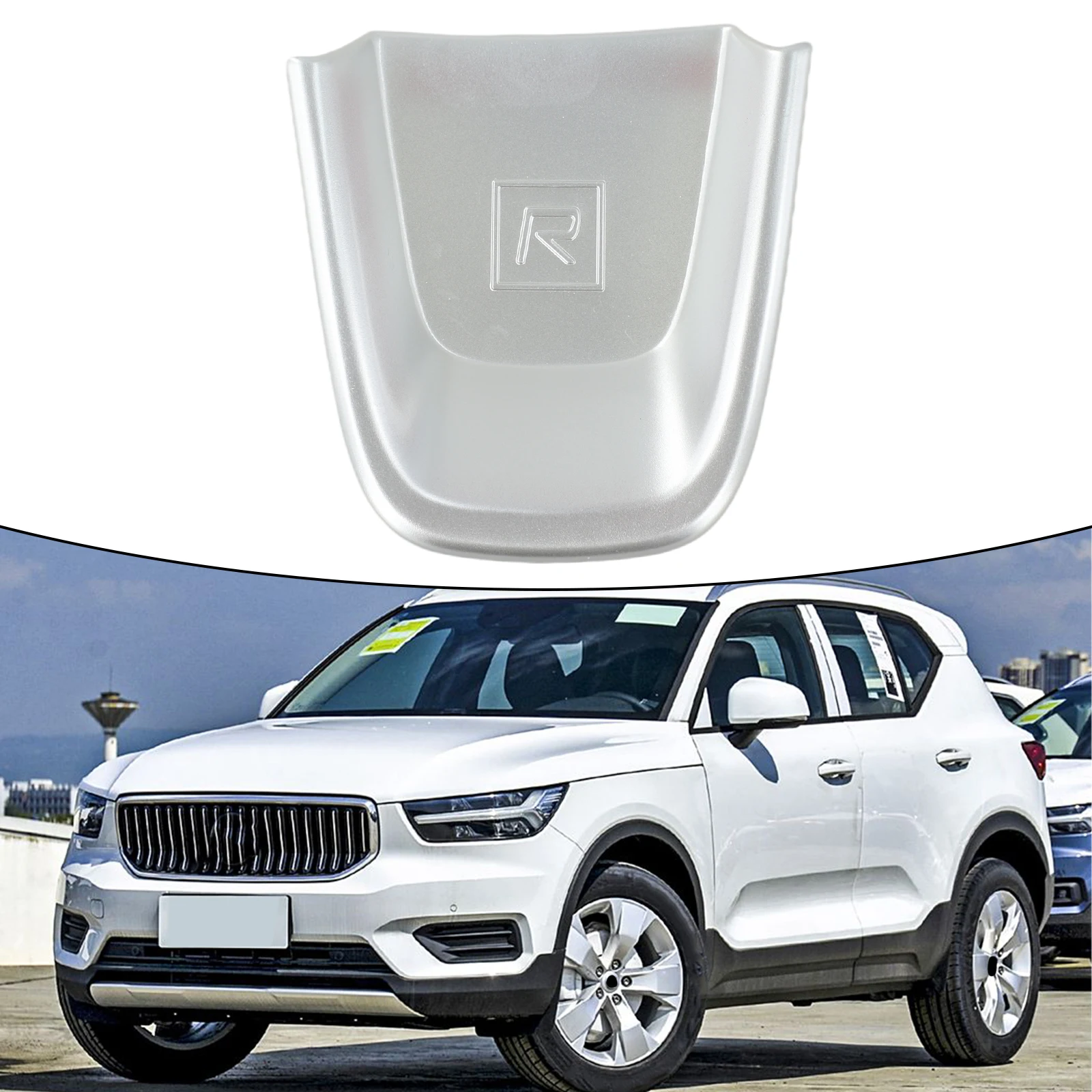 

Для Volvo для XC40 Накладка на руль (2019 2020) Премиум ABS и углеродное волокно для защиты салона автомобиля