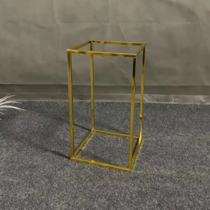 Wedding indoor iron frame bracket metal tall gold display design flower pot plant flower stand