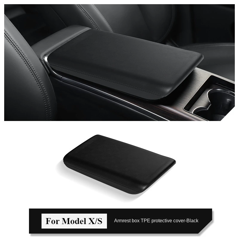 For Tesla Model X ModelS Armrest Box Case Protective Cover Pad Center Console Anti-Scratch ModelX Car Interior Mat Accessories