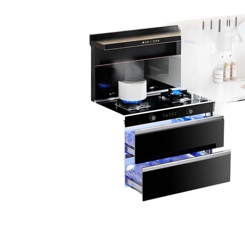 

Integrated stove, steam disinfection cabinet, oven integrated household range hood, kitchen variable frequency gas stove