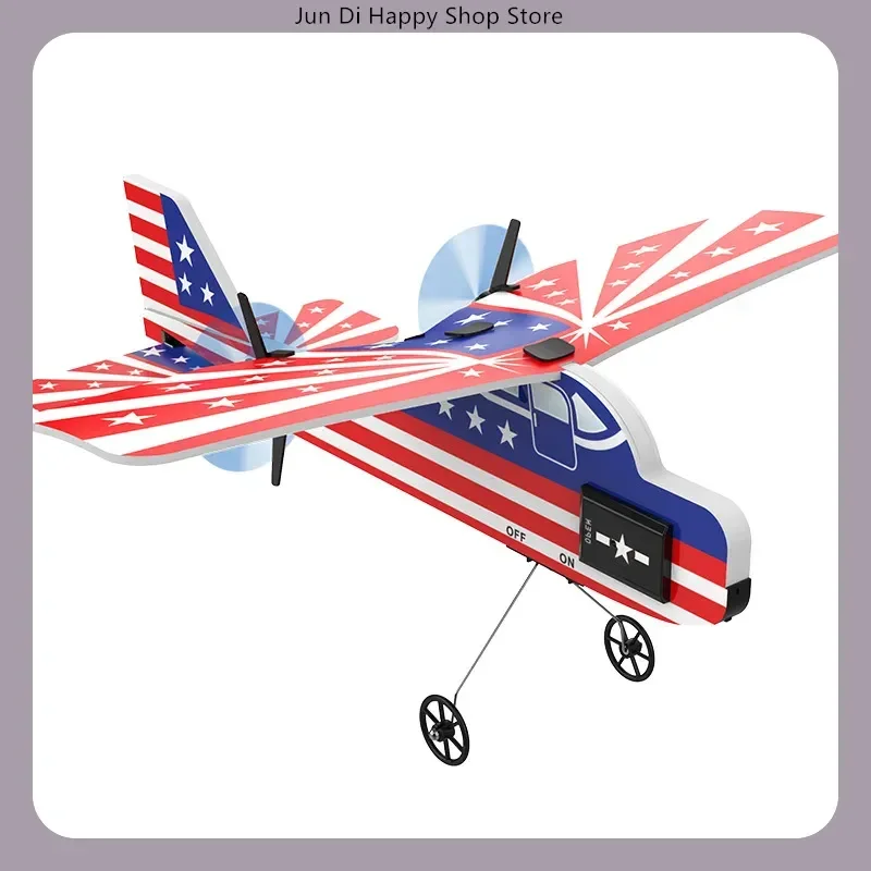 KF800 2-Channel Glider Stunt RC Airplane Remote Control Fixed-Wing Aircraft Model Toy for Ideal for Birthday Puzzle Gifts