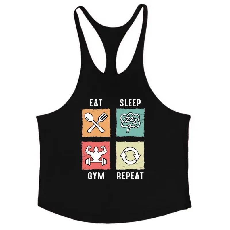 

Bodybuilding Fitness Men's Tank Top – Sleeveless Sling Vest, Cotton Breathable Gym Sportswear for Training, Muscle Growth