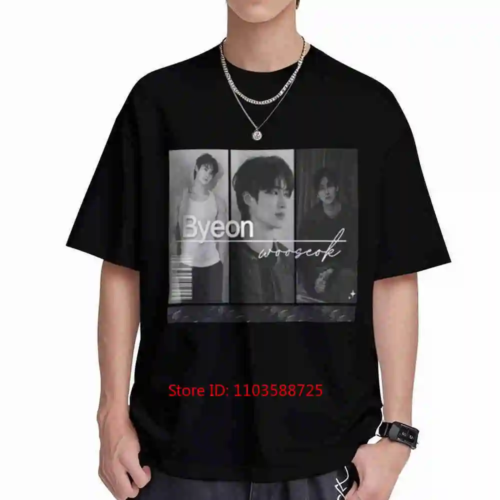 Byeon Woo Seok Limited Edition Short Sleeve Tee 100% Cotton T-Shirt