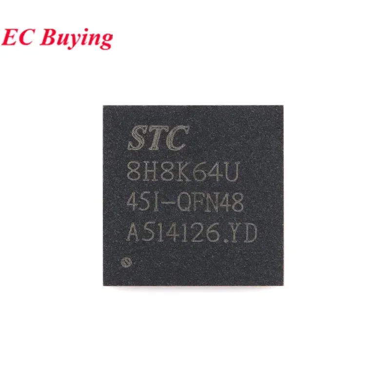STC8H8K64 STC8H8K64U STC8H8K64U-45I-QFN48 STC 8H8K64U STC8H8 1T 8051 Microprocessor Microcontroller Chip IC New Original