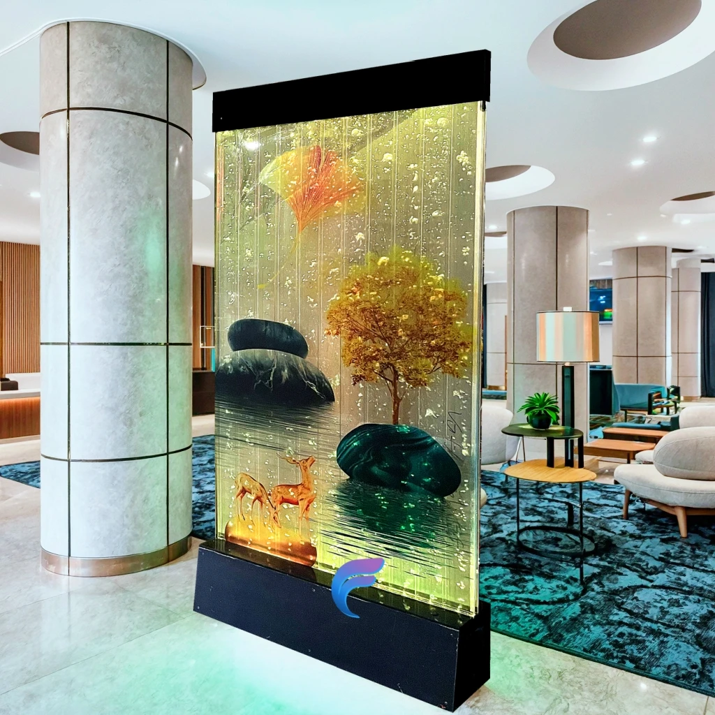 

Customization.Water Bubble Wall Panel for Hall and bar KTV Decoration Indoor &outdoor Water Feature Printed Bubble Wall