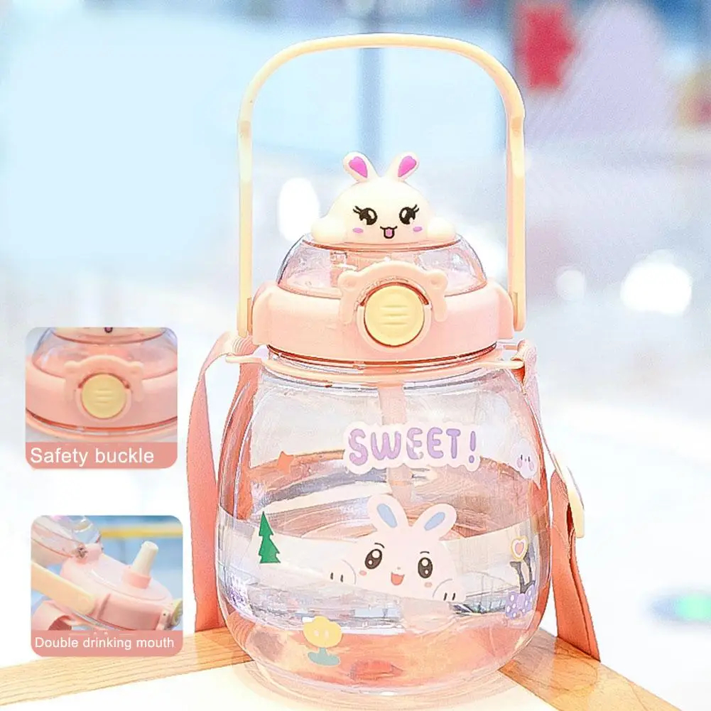 

Прозрачная пластиковая чашка для воды, спортивная чашка для питьевой воды, большая емкость, уличная соломенная чашка, чашка для живота, студенческие чашки для воды