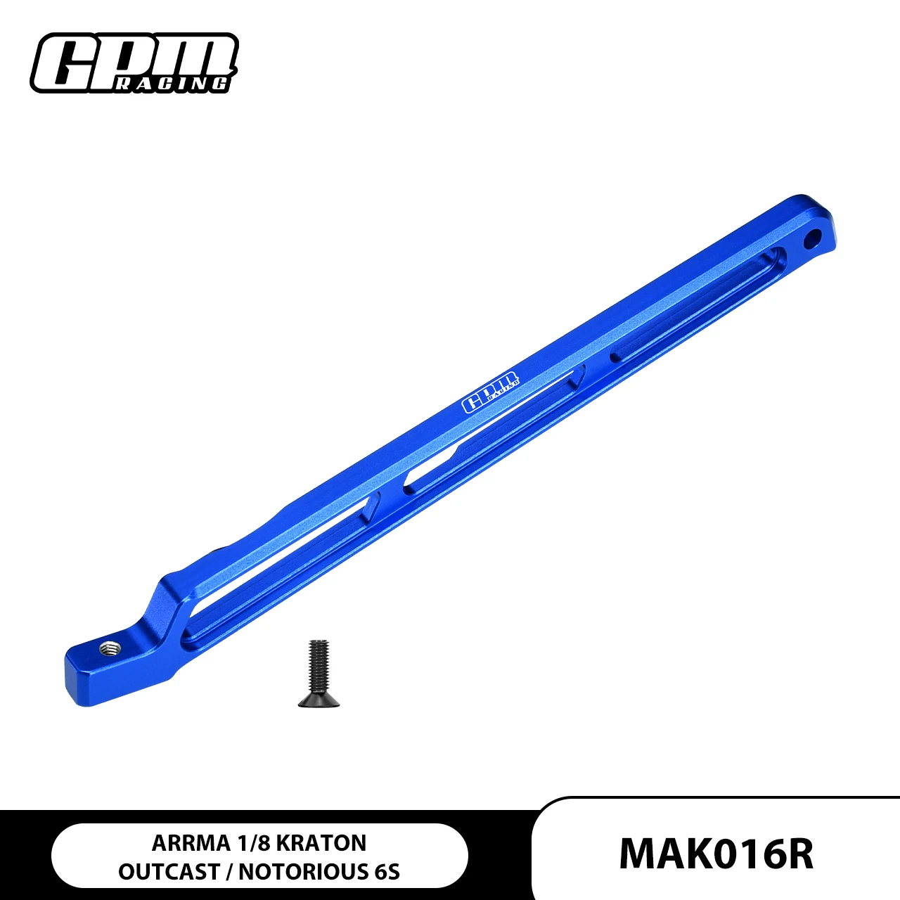 

GPM Aluminum Rear Chassis Link For ARRMA 1/8 Kraton Outcast Notorious Talion 6S