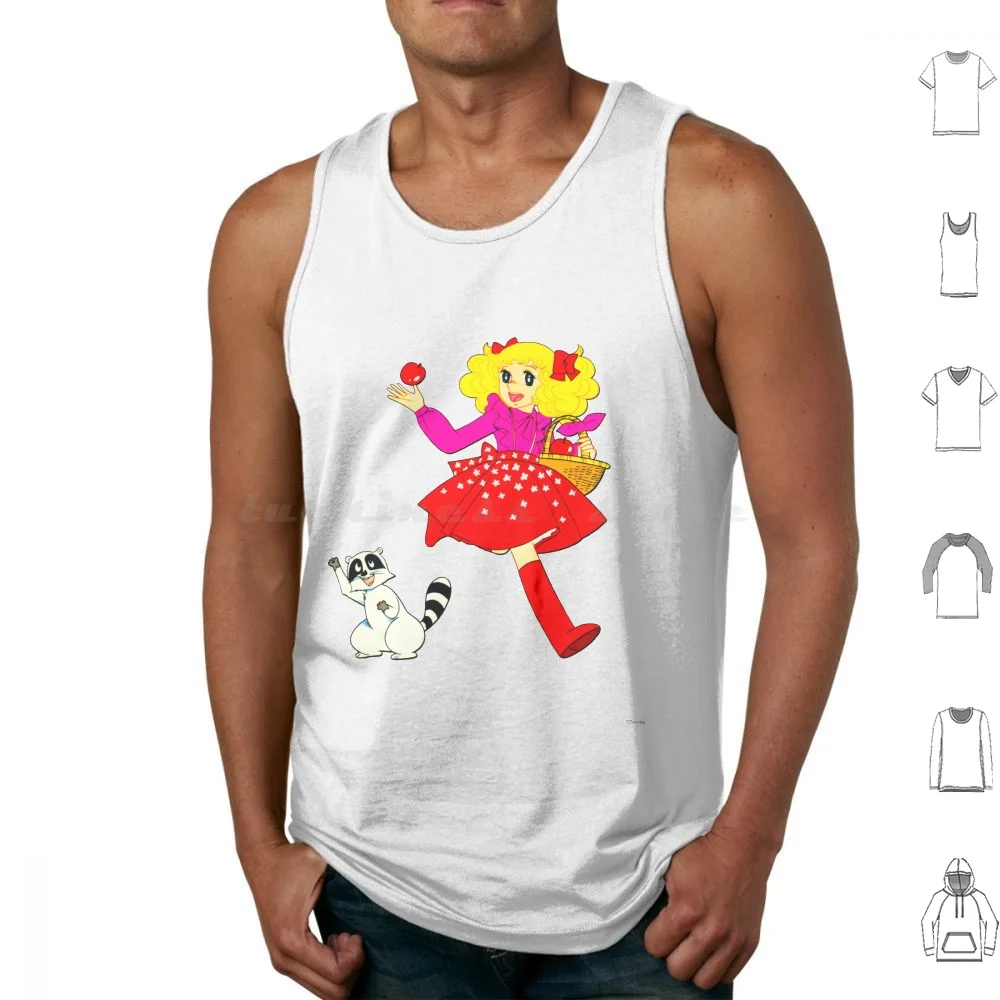 

Candy White And Klin Tank Tops Print Cotton Candy White Klin Home Of Anime Cartoon Animated Manga Tv Show Book Film Movie