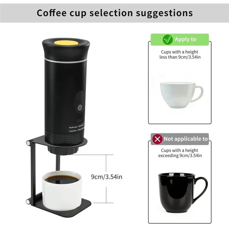 YANA35R Pour Over For Coffee Maker Stand, Dripper Stand, Fiddleable Portable Electric Espresso Machine For Coffee Grinder