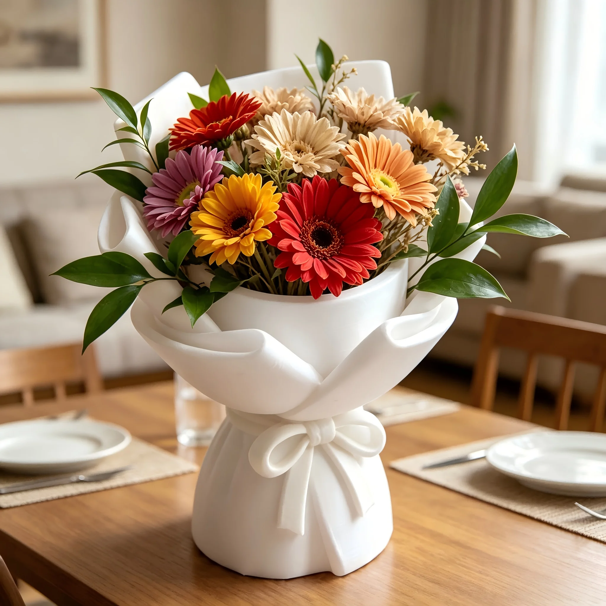Creative  Dried Flower Bouquet Vase(Bouquet Not Included) Solely for Dried Flower Vases, Home Decor,Decorative Bottles,Christmas