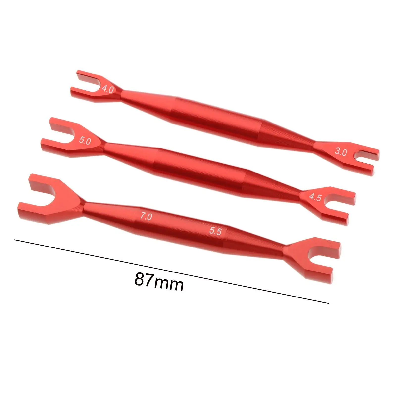 3 Pieces Wrench,Aluminum Alloy,for M3 M4 M4.5 M5 M5.5 M7,RC Car Maintenance Tool,Hexagon Socket Wheel Spanner for Truck