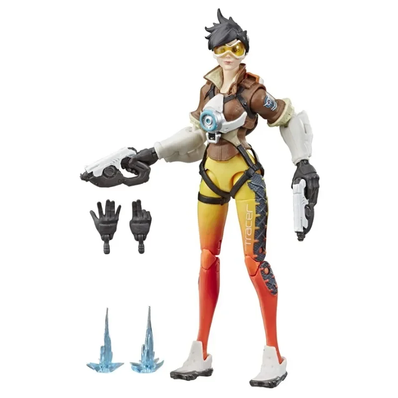 Hasbro Aniem Overwatch Cartoon Games Characters Tracer Sombra Movable Joint Action Figure PVC Collection Model Doll Toys Gifts