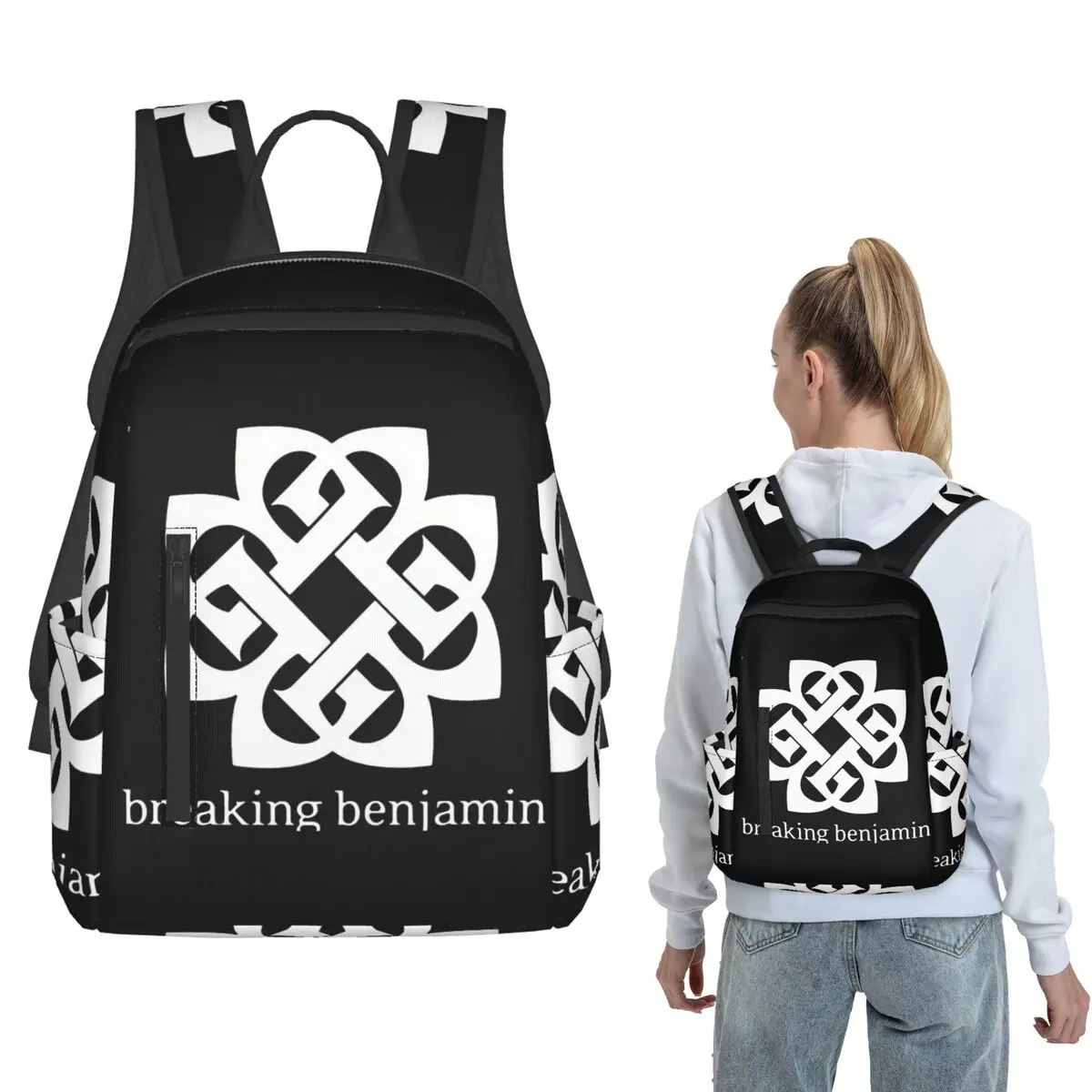 Art - Breaking Benjamin Premium Backpack Daypack Boys Girls BookBag School Bag Shoulder Bags for Men Women