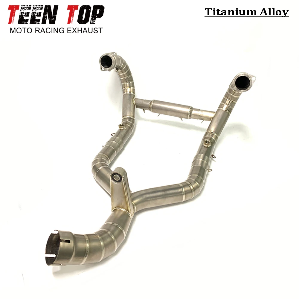 سبائك التيتانيوم العادم الكوع الاتصال مع الأصلي لسيارات BMW R تسعة T العادم رأس دراجة نارية الهروب r تسعة t اتصال الأنابيب
