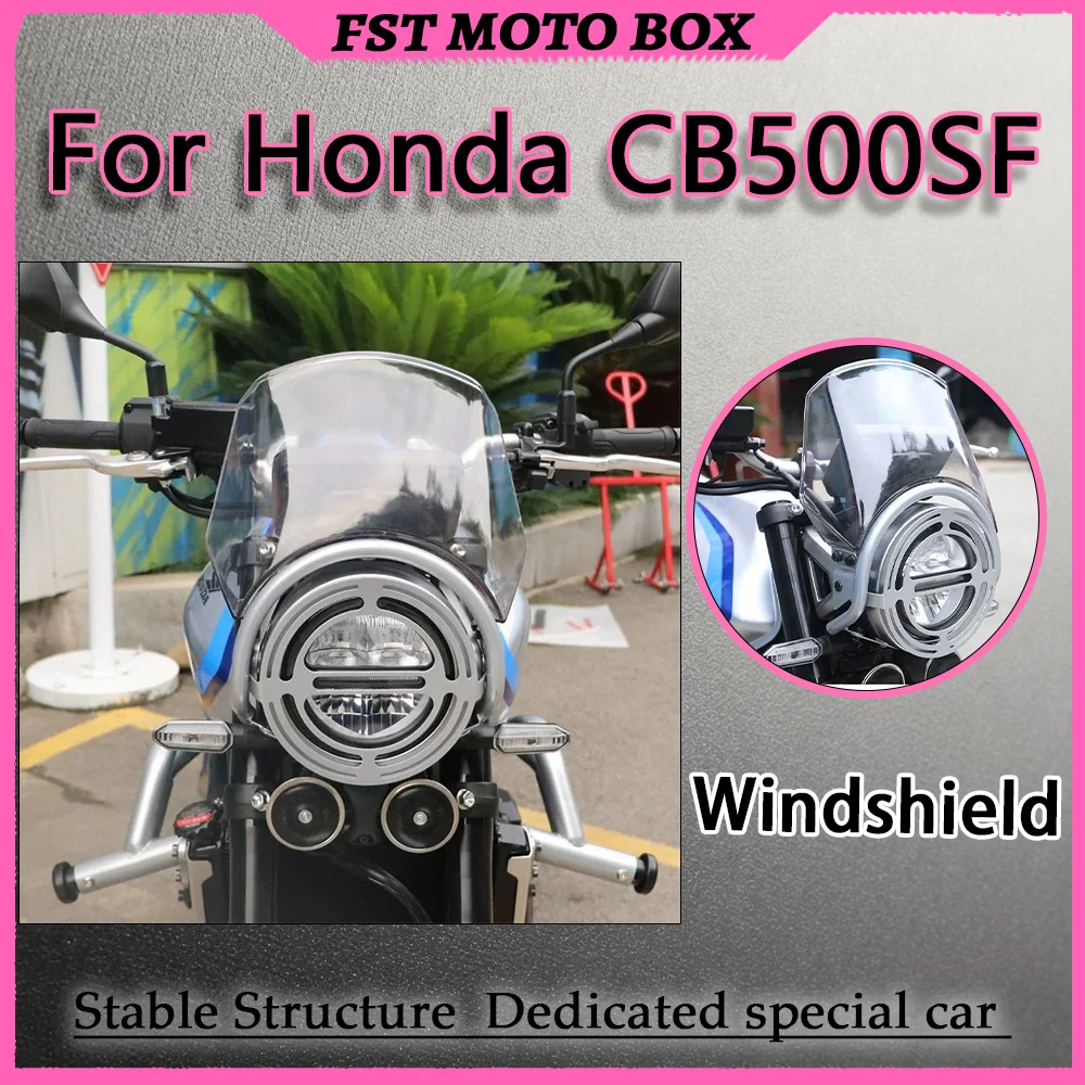 For Honda CB500SF Super Four Front Windshield Air Deflector Transparent Reduces Wind Noise Riding Dedicated Non-Reflective